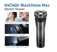 ENCHEN Blackstone Max Electric Shaver 3D-Direction Flex Heads 100% Waterproof With POP-UP Precision Trimmer BlackStone Max