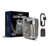 ENCHEN Mini Portable Electric Shaver - Rechargeable USB Type-C Beard Razor, Magnetic Blade, Waterproof Double Flex Head Razor for Wet and Dry Shaving, Instant Men Face Grooming Shavers