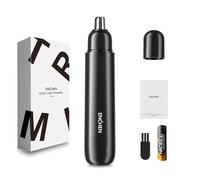 ENCHEN Nose & Ear Hair Trimmer - Professional Painless Nasal Hair Remover with Dual Edge Blades, Battery Operated Nose Trimmer for Men, Easy to Clean Portable Ear Hair Clipper | Black