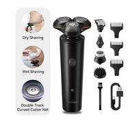 ENCHEN X8S-C Multi-Purpose Electric Shaver With 4 Replacement Heads Portable Men Beard Trimmer,1pc