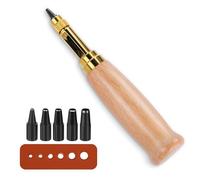 ENCHOL Adjustable Japanese Screw Hole Punch, Leather Hole Punch-Wood