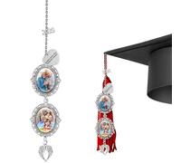 Enchvi Custom Graduation Tassel Charm, Personalized Grad Gifts for College Him Her, Personalized Graduation Tassel 2025 for Cap, Customize Memorial Charm for Class of 2025