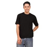 ENCIGER® Men’s Oversized T-Shirt | 100% Cotton Drop Shoulder Tee | Plain Solid Casual Fit (Black, M)