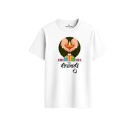 ENCIGER Regular Fit Happy Diwali Printed T-Shirt for Men | Festive Crackers and Diyas Design | Indian Festival of Lights Celebration Outfit for Family Gatherings White, 2XL