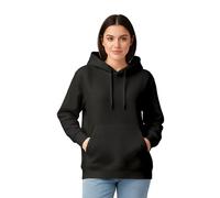ENCIGER Womens & Girls Plain Hoodie - Soft Cotton Fleece Sweatshirt with Kangaroo Pocket & Drawstring Hood | Warm, Comfortable Casual Winter Wear for Daily Use Black, S