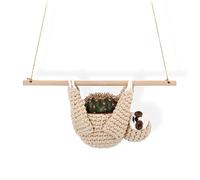 Encike Sloth Hanging Planter for Succulent Pot or Air Plants, Indoor/Outdoor Window Planter Hanger Gifts for Sloth Lovers, 2.5 Inch Plant Holder