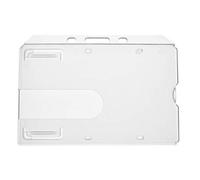 Enclosed Card Holder - 3 Pack - Secure, Strong, Transparent ID Holder for Lanyards, Perfect for Staff, Students, Office Workers, Employees, NHS - Built to Last Lanyard Badge Enclosure by ALG ID Cards