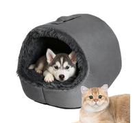 Enclosed Cat Bed, Winter Pet Shelter, Warm Kitten Sleeping House, Soft Plush Material, Comfort Focused Long Tail Pet Nest, Resting Space for Homes, Bedrooms, Dorms, Balconies