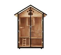 Enclosed Cat Condo Cat cabinet cat cage villa litter house delivery room oversized space (A3)