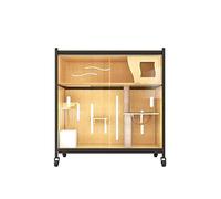 Enclosed Cat Condo Cat cage double layer cat villa delivery room oversized house cabinet(T2)