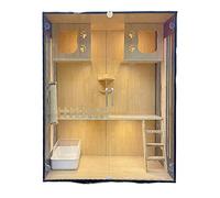 Enclosed Cat Condo Cat Cage Villa Home Indoor Cabinet House Luxury Large Double-storey