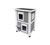 Enclosed Cat Condo Cat house outdoor double-storey cat villa indoor room pet litter stray