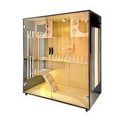 Enclosed Cat Condo Cat Villa Plate Side Transparent Luxury House Breeding Cage Display Cabinet Bed Pet Room