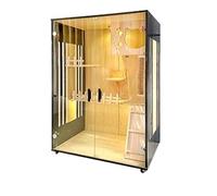 Enclosed Cat Condo Cat Villa Plate Side Transparent Luxury House Breeding Cage Display Cabinet Bed Pet Room