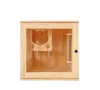Enclosed Cat Condo Cat Villa Plate Side Transparent Luxury House Breeding Cage Display Cabinet Bed Pet Room