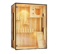 Enclosed Cat Condo Cat Villa Plate Side Transparent Luxury House Breeding Cage Display Cabinet Bed Pet Room
