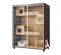 Enclosed Cat Condo Deluxe Cat Villa The Ideal Large Indoor House Panoramic Cage