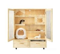 Enclosed Cat Condo Luxury Cat Villa Indoor House Large Cage Stunning Panoramic