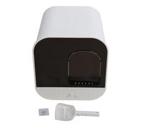 Enclosed Cat Litter Box, Large Hooded Kitten Litter Tray, Drawer Type Cat Toilet with Litter Scoop, Odor Control Covered Litter Box for Indoor Cats, Spacious Dual Entry Design with (White)