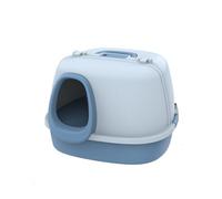 Enclosed Cat Litter Box with Lid and Scoop, Anti Splashing Easy Entry Easy Clean Litter Pan for Kittens
