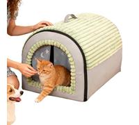 Enclosed Dog&Cat Bed,Enclosed Cat & Dog House Tent With Door Flap,Removable & Washable Pet Bed,Winter Warm For Puppies Small Animals Home Living Room Bedroom Play Area Apartment