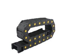 Enclosed drag chain cable trough engineering threaded wire carrier end connector(18x25 mm)