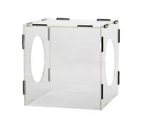 Enclosed Grinding Dust Box - Transparent, Acrylic Collector, Polishing Table Station, Carving Work Unit | Clear Fully Enclosed Box for Home Use Polisher Debris Control Bench Protection Modern Design