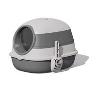 Enclosed Litter Box, Folding Odor Control Enclosed Pet Toilet, with Scoop and Lid High Sided Litter Box, for Pets Indoor Home Corner Apartment Travel