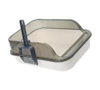 Enclosed Litter Tray Leak-Proof Barrier Reinforced Base Elimination Multi-Cat Home Use Cats Bathroom