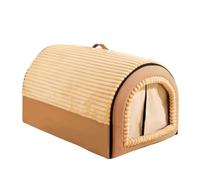 Enclosed Pet Cave - Detachable Cleanable Nest for Tiny Animals, Canopy Style Structure, Plush Mattress Base, Lightweight Animal Hut, Soft Retreat for Cats, Dogs, Household, Sleeping Area, Lounge