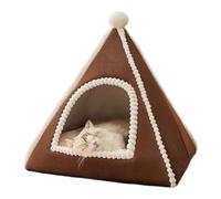 Enclosed Pet Kennel For A Sense Of Security, Cute Tent-Style Bed, 38 X 38 X 42 Cm, Cozy Pet Tent, Warm Animal Nest, Indoor And Travel Use, For Pets And Indoor Cozy Retreat