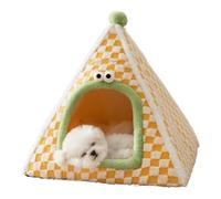 Enclosed Pet Kennel For A Sense Of Security, Cute Tent-Style Bed, 38 X 38 X 42 Cm, Cozy Pet Tent, Warm Animal Nest, Indoor And Travel Use, For Pets And Indoor Cozy Retreat