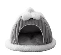 Enclosed Pumpkin Shape Dog Bed Warm Cute Kitten Lounger Cushions House Soft Small Dog Bed Washable Cats Beds Large House Soft Pet Tent Indoor Enclosed Warm Plush Plush Pet Tent