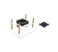 Enclosure Case ForOrangePi 5Plus With Cooling Fan And Heatsink Clear Acrylic Mainboard Cover Radiator- Box