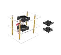 Enclosure Case ForOrangePi 5Plus With Cooling Fan And Heatsink Clear Acrylic Mainboard Cover Radiator- Box
