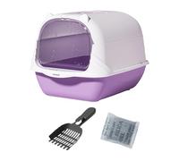 Enclosure Cats Litter Box for Large Home Use Odors Control Detachable Lid Tray for Cleaning Extra Large Enclosed Box