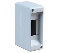 Enclosure Ip20 2 Module, Body Colour Grey, Enclosure Material ABS, Enclosure Type Wall Mount, External Depth - Imperial 3.35", External Depth - Metric 85mm, External Height - Imperial 5.12", External