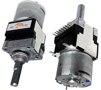 Encoder 1pc ALPS electronic starter Drive Potentiometer B100Kx2 RK16812MG098 100KBx2 Dual Potentiometer with Tap 25MM Half Shaft Resistor elements