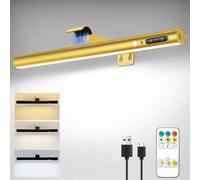ENCOFT Motion Sensor Rechargeable Picture Light for Wall 5000mAh 40cm | Magnetic Battery Picture Light 3 Temps & Dimmable, Wireless Wall Lights with Remote Gold for Frame Gallery