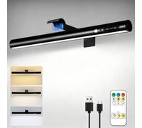 ENCOFT Motion Sensor Rechargeable Picture Light for Wall 5000mAh 40cm | Magnetic Battery Picture Light 3 Temps & Dimmable, Wireless Wall Lights with Remote Black for Frame Gallery