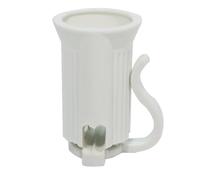 Encoidoz 100PCS C7 E12 Replacement Bulb Sockets, C7 White Socket SPT-1 Christmas String Light Replacement lamp Holder(E12, White)