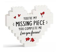 Encoink Christmas I Love You Gifts for Her, Him, Girlfriend, Boyfriend, Building Blocks Puzzle Plaque, Anniversary Birthday Valentine Present for Wife, Husband, Fiance, Romantic I Love You Plaque