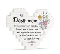 Encoink Mom Gifts from Daughter Son - Creative Block Puzzle Decoration with Heartfelt Message, Mother Birthday Gifts, Mom Plaque for Christmas, Mother's Day, Birthday, Thanksgiving, Retirement