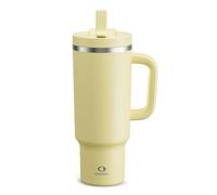 ENCOOL 40 oz Tumbler with Handle and Straw: Stainless Steel Insulated Tumbler Keeps Cold for 24 Hours, Leakproof Travel Cup Fits in Cup Holder and BPA-Free,Light Vanilla