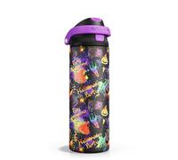 ENCOOL Halloween Gothic Water Bottle with Straw, Stainless Steel Insulated Water Bottle,Leak Proof, One-Touch Flip Lid, BPA Free, Holiday Gifts For Women Men, 24oz, Ghost Party