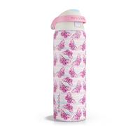 ENCOOL Leakproof Insulated Water Bottle with Straw Dual-Sip Water Bottle Bag-Safe Design for Work, Commute & Gym - Keeps Drinks Cold All Day, 32 oz, Y2K Butterfly