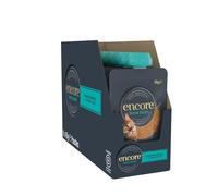 Encore 100% Natural Cat Fish Bone Broth Soup with Tuna Fillet, High in Collagen, Supports Joints, Digestion and Hydration, 8x85g Spout Pouch