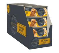 Encore 100% Natural Dog Food Tin 1x(12x156g) Chicken Breast with Rice in Broth, Pack of 12
