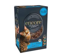 Encore 100% Natural Wet Cat Food, Fish Selection in Broth 50g Pouch (20 x 50g Pouches)