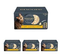 Encore 100% Natural Wet Cat Food, Multipack Chicken Selection in Broth (Pack of 48 x 70g Tins)